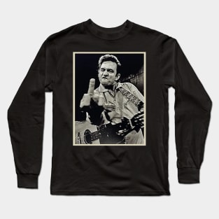 Vintage johnny cash Long Sleeve T-Shirt